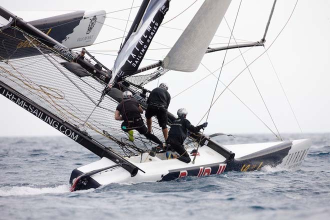 Red Bull Sailing Team takes it to the limit. © Lloyd Images http://lloydimagesgallery.photoshelter.com/